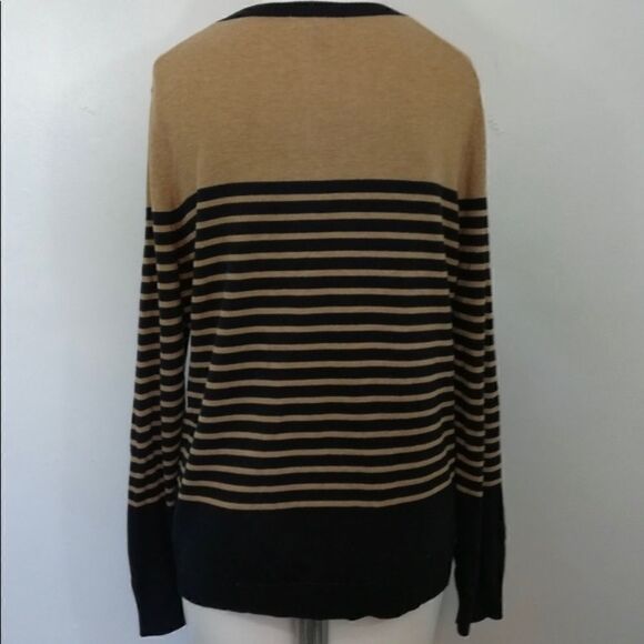 Lands’ End Striped Cardigan size M 10-12 - Picture 5 of 10